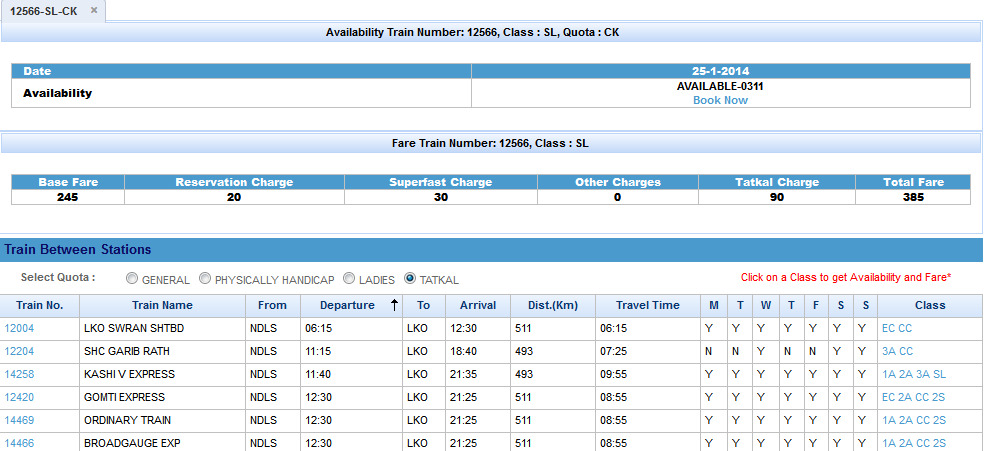 tatkal ticket booking