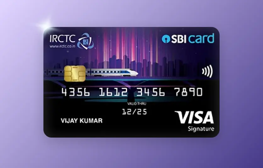 IRCTC SBI Premier Credit Card with premium gold design